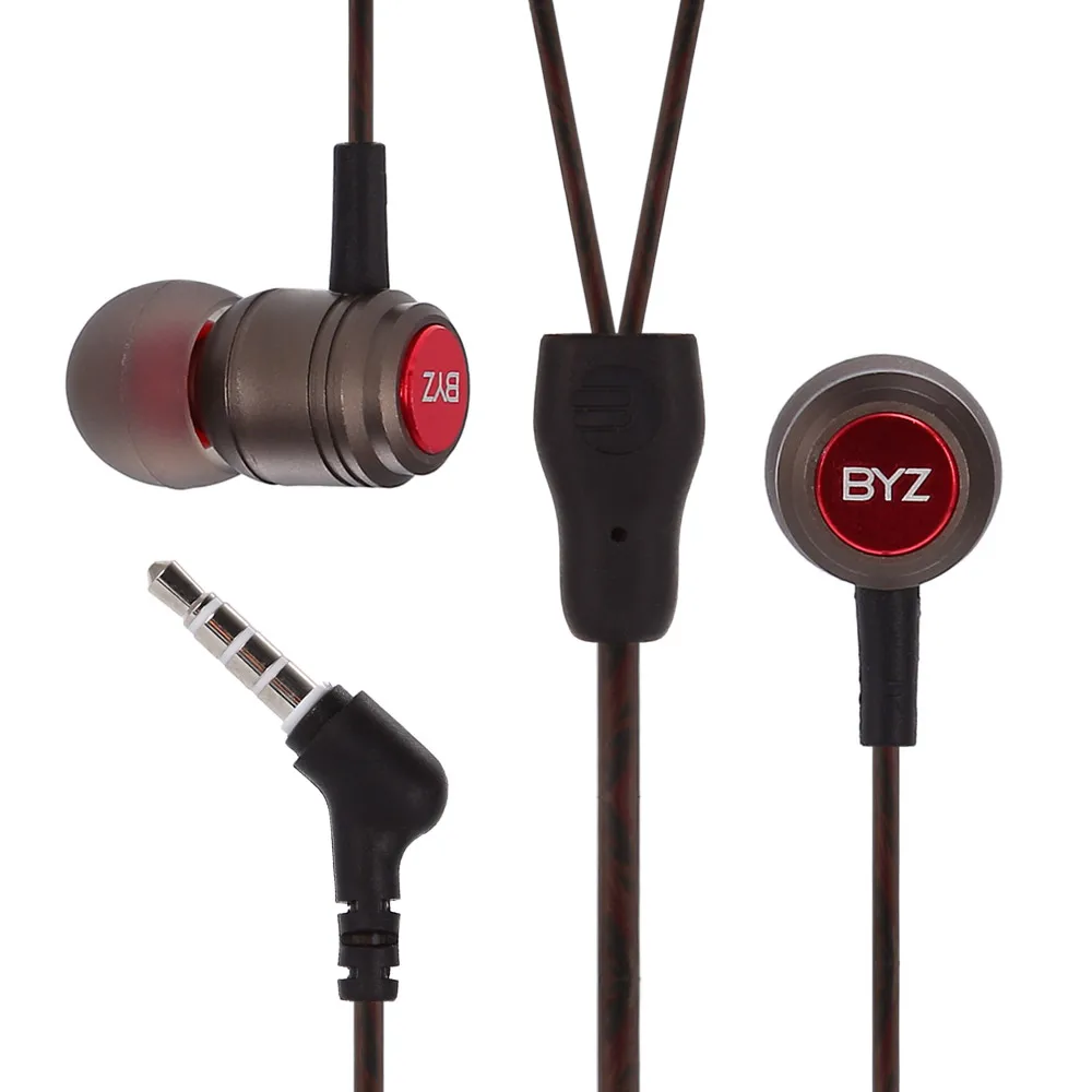 Оформление BYZ SM483S 3 5 мм штекер вкладыши стерео HiFi музыкальные наушники OPC Материал