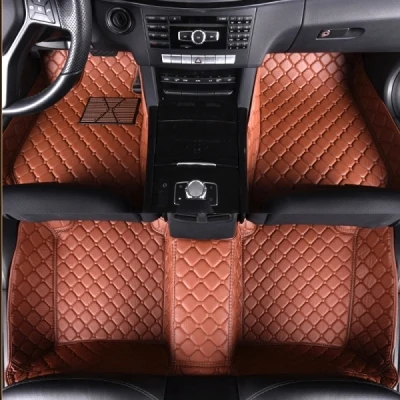 Brown Автомобильные коврики для hyundai creta elantra tucson sonata ix25 avante solaris ix35, аксессуары, автомобильные коврики, подкладка - Название цвета: Brown