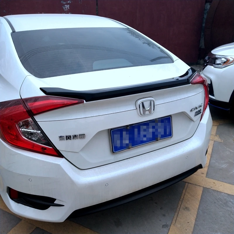 Для Honda Civic спойлер 10th автомобильный Стайлинг высокое качество абс материал заднее крыло праймер цвет задний спойлер