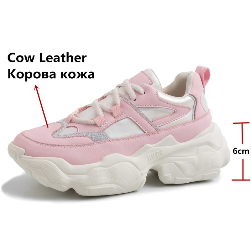 Женские дышащие кроссовки FEDONAS на плоской подошве из натуральной кожи 2019|Обувь