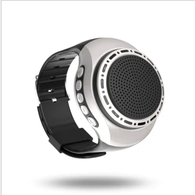Silvery B20 Bluetooth динамик музыкальные часы портативный мини часы спортивный динамик с функцией Bluetooth TF карта FM аудио радио динамик s - Цвет: Silvery