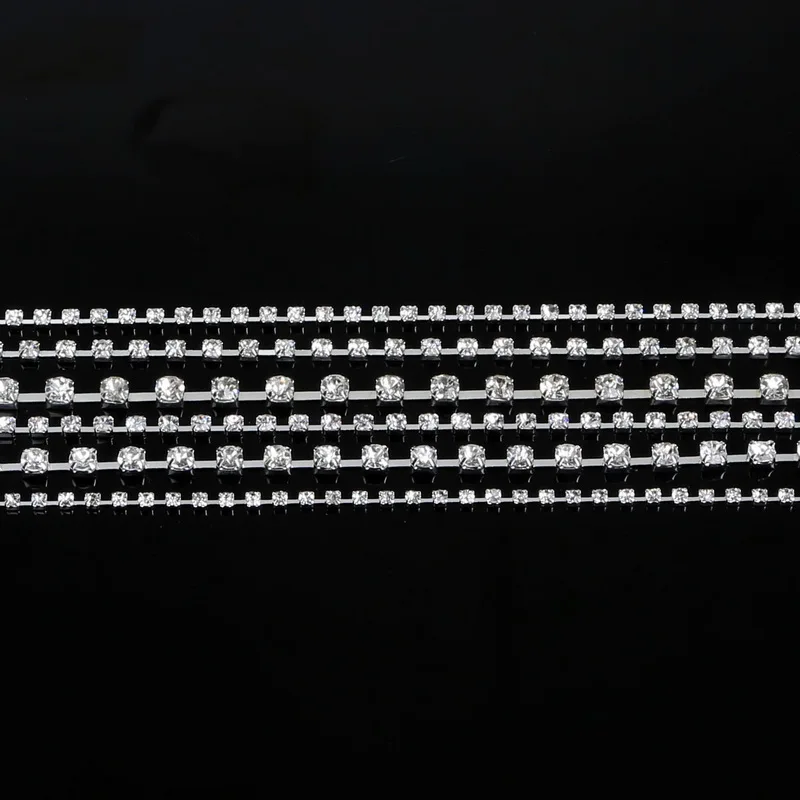 10 ярдов/рулон Посеребренная цепочка для одежды | Украшения и аксессуары