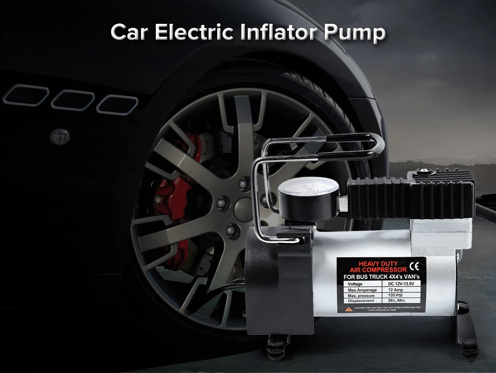 Zeepin 12 V автомобильный насос для шин 100Psi одно цилиндр воздушный компрессор с