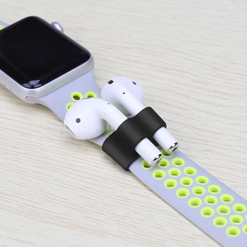 Портативный Силиконовый чехол с защитой от падения для AirPods, ремешок с защитой от потери, зажим для часов, силиконовый чехол с защитой от потери, аксессуары для Airpods