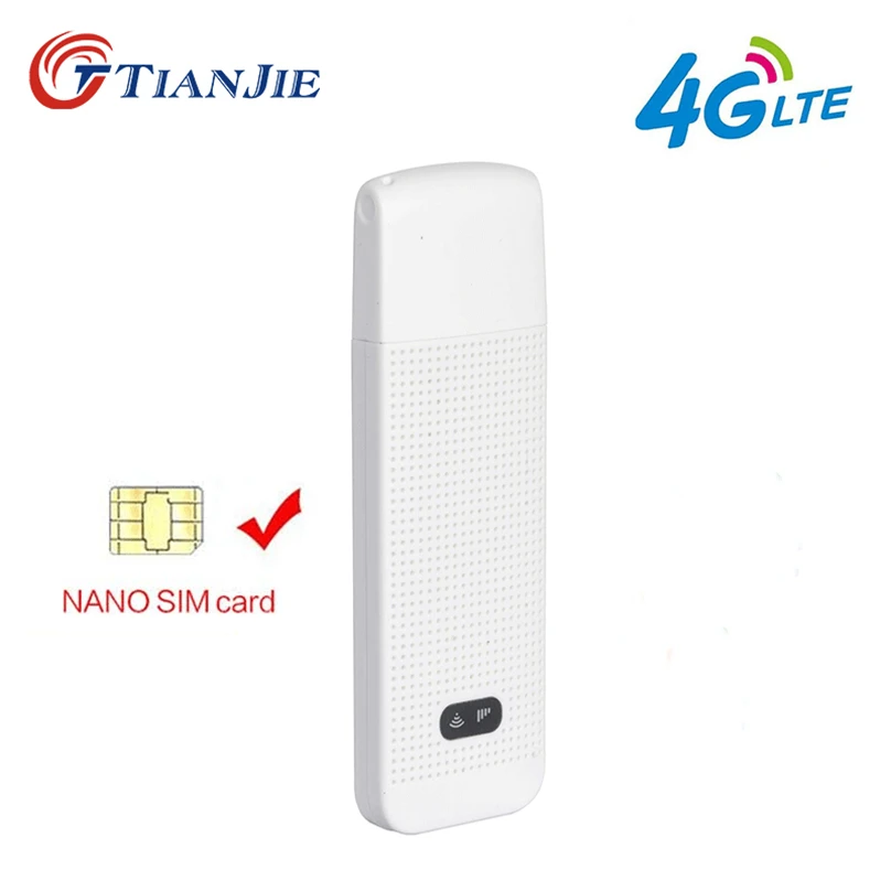 TIANJIE 3g 4G WiFi роутер мобильный портативный/мини/беспроводной USB LTE FDD сетевой модем ключ с nano SIM Слот для карты Автомобильная точка доступа