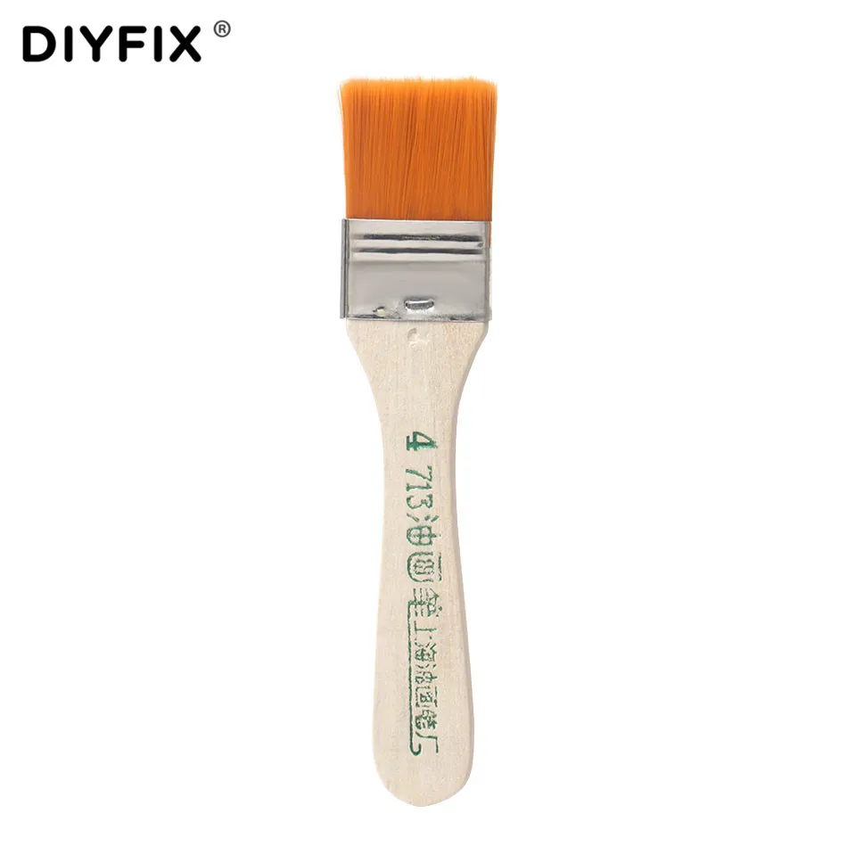 DIYFIX 4 шт. мягкая Чистящая Щетка компьютерная клавиатура ПК пылеочиститель деревянная ручка для электроники Мобильный ремонт телефона pcb набор инструментов