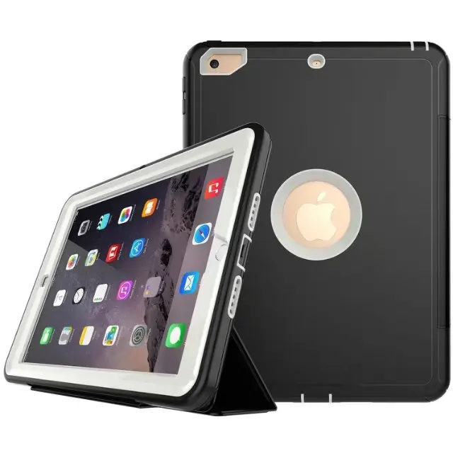 Shockproof Shell for Apple IPad 9.7 A1822 Stand Case New 2017 Armor Hybrid Defender Kickstand Cover+pen | Компьютеры и офис