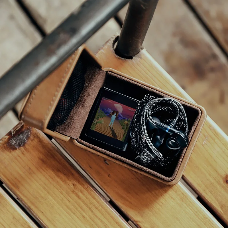 Портативный кожаный контейнер для хранения ручной работы SHANLING C2 mp3 плеера M0 или