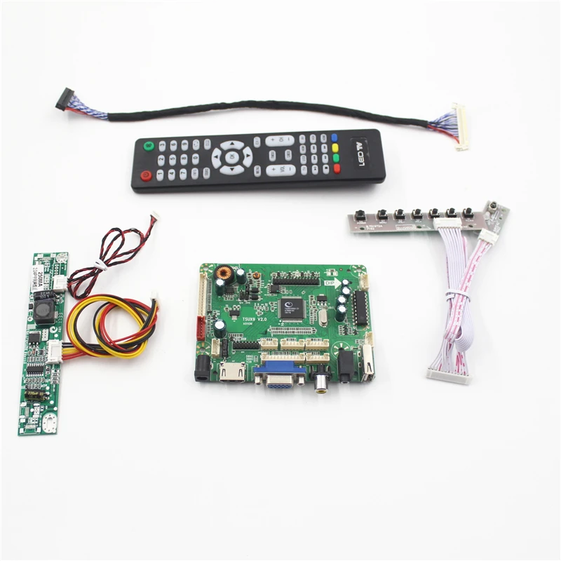 

TSUX9 V2.0 VGA AUDIO AV USB HDMI-совместимая плата ЖК-контроллера для панели LVDS 23,8 дюйма LM238WF1-SLK1 Бесплатная доставка diy easy