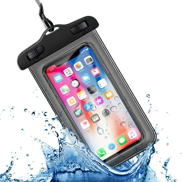 Black Универсальный Водонепроницаемый Чехол для iPhone X XS MAX 8 7 6 s 5 Plus, водонепроницаемый спортивный чехол для телефона, чехол для телефона - Цвет: Black