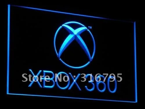 E003 XBOX 360 игровая комната бар Пивной светодиодный неоновый светильник с
