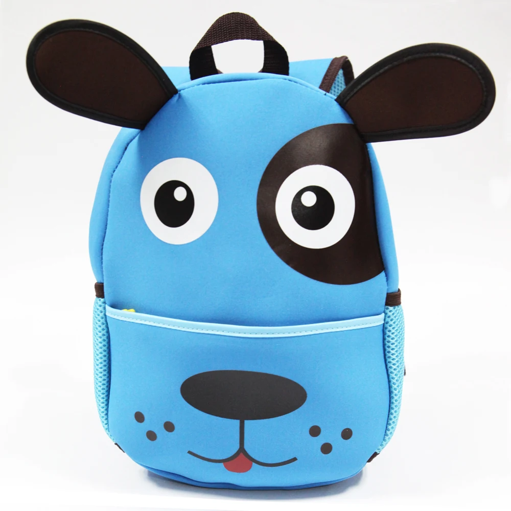 Dog KOKOCAT Дети 3D милые животные дизайн рюкзак Малыш неопрен школьные сумки детский сад мультфильм удобная сумка - Цвет: Dog