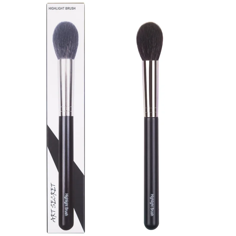 Кисть для растушевки хайлайтера Профессиональные кисти макияжа из тонкой козьей