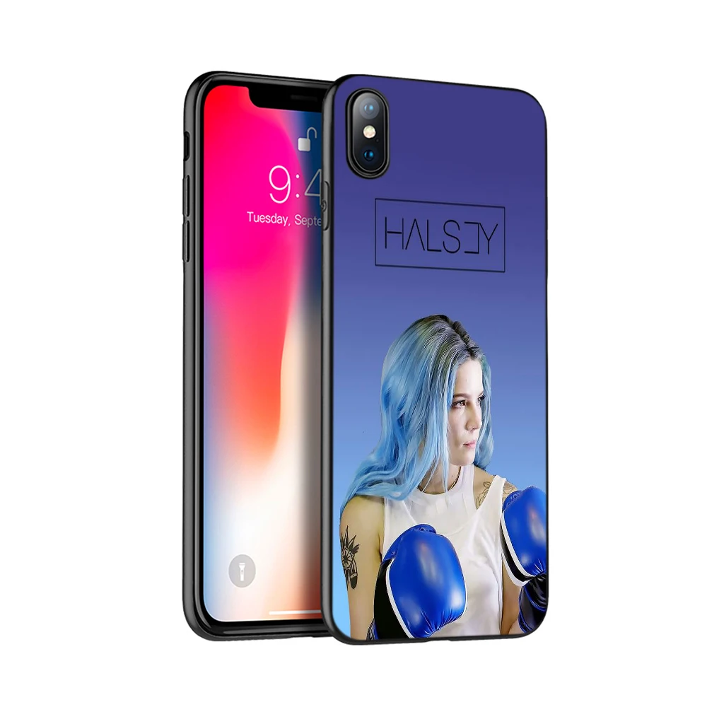 Черный чехол из ТПУ для iphone 5 5s SE 2020 6 6s 7 8 plus x 10 XR XS 11 pro MAX Halsey с текстом песни