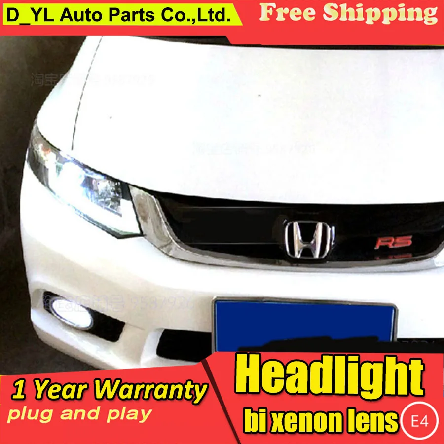 for Honda Civic Projector Headlights HID headlights Low beam with bi-xenon lens fit 2012-up cars | Автомобили и мотоциклы
