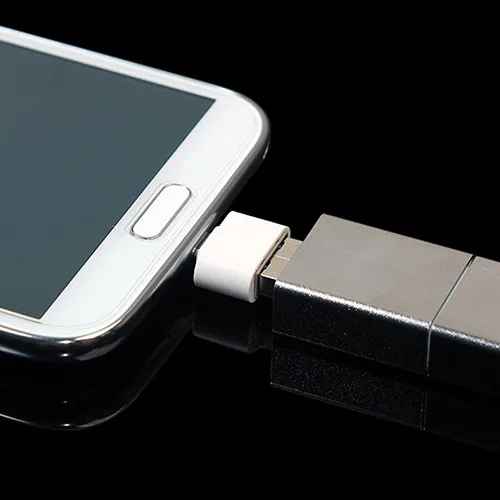 Оптовая продажа-2016 Белый адаптер OTG с Micro USB штекер на 2 0 разъем для планшета Android pad