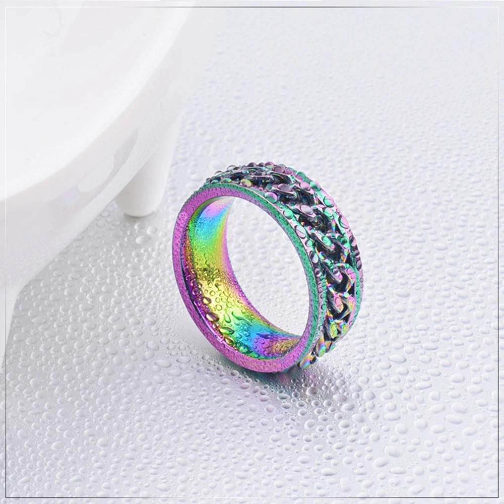 Новое модное кольцо из нержавеющей стали позолоченное/Черное R17065 2019|ring for|fashion