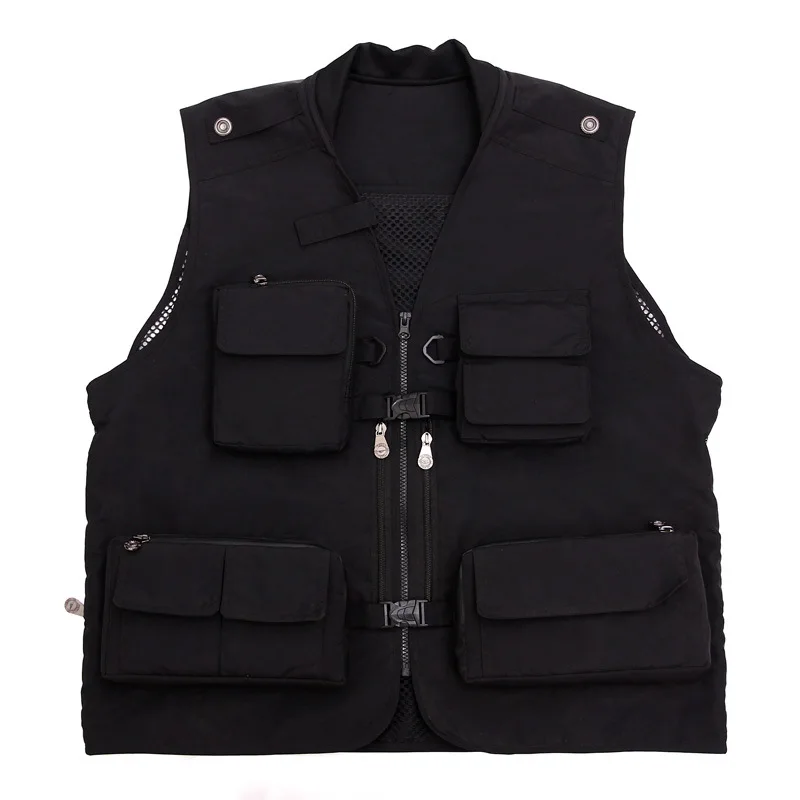 Мужской жилет модный с несколькими карманами для фотосъемки|vests for men|male vestvest outdoor |