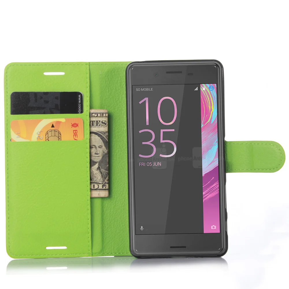 Роскошный флип-чехол для sony Xperia X F5121 Dual F5122, чехол-кошелек для смартфона с подставкой, держатель для карт, чехол для телефона