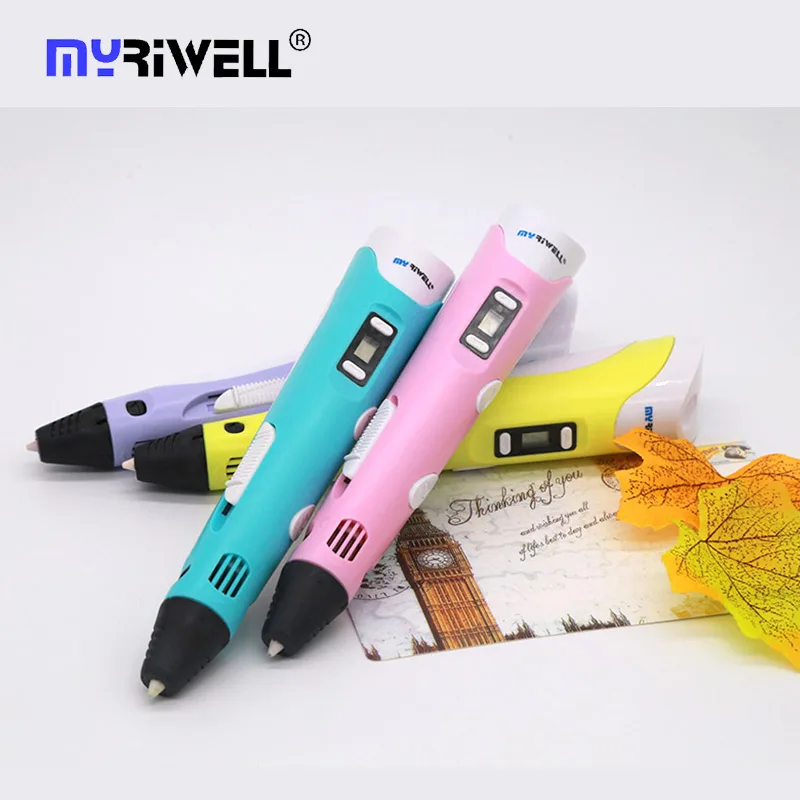Оригинальная 3d ручка myriwell RP100B с ABS/PLA нитью детская для самостоятельной Печати