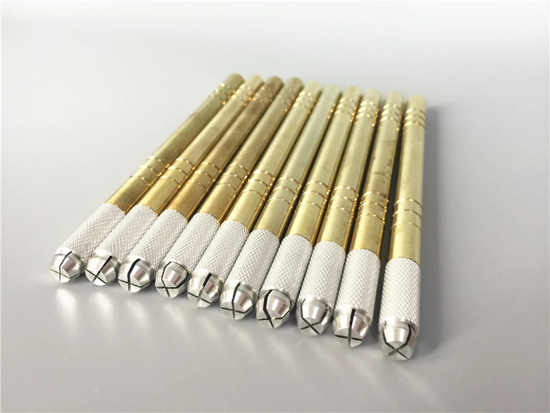 

10pcs Cosmetic Eyebrow Pen Microblading Permanent Makeup Tattoo Manual Pen