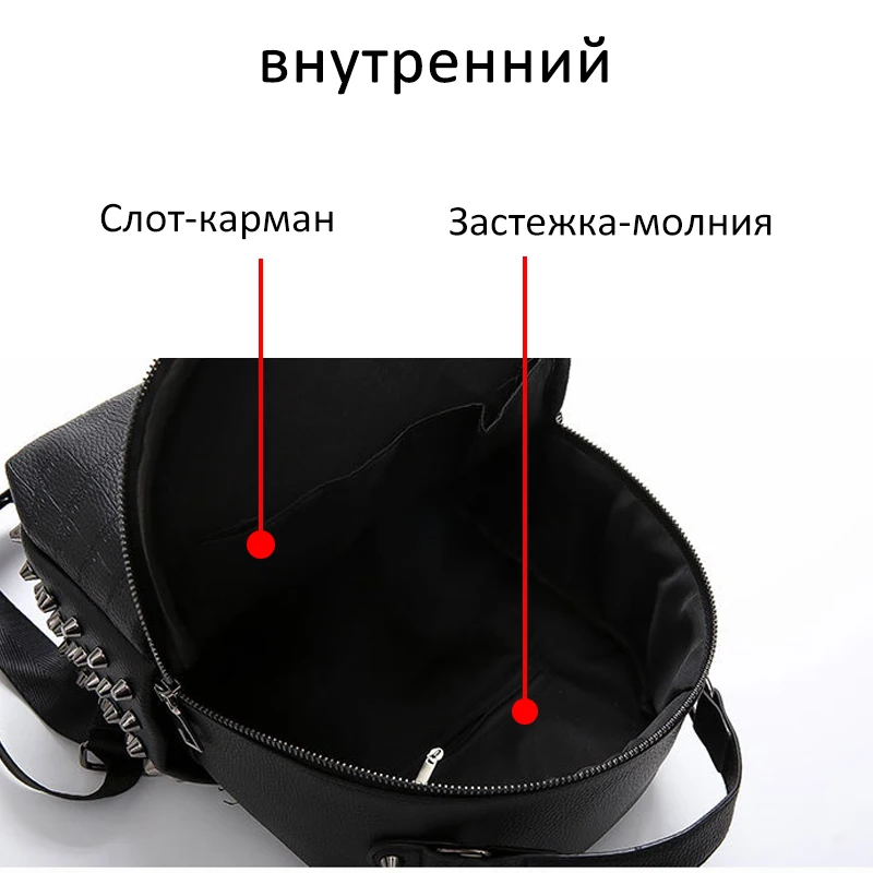 Женский винтажный рюкзак CASMOR мини школьный из искусственной кожи для девочек