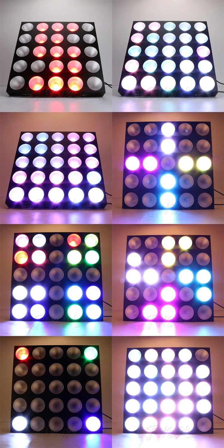 Светодиодный Блиндер Djworld 25x30 Вт RGBW матрица DMX512 сценический эффект освещение