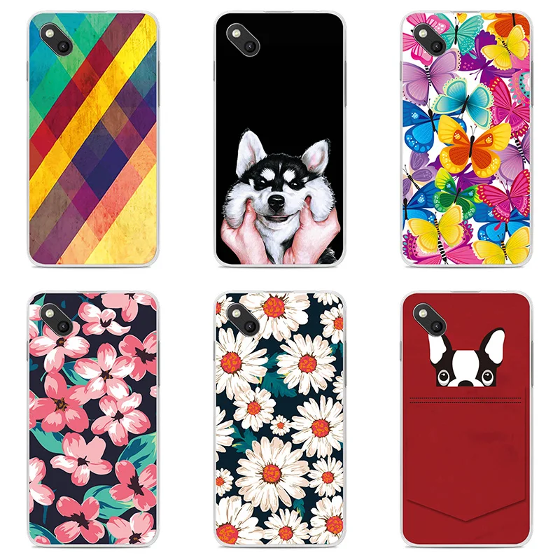 Soft Silicon phone case cover For Wiko Sunny shell Colorful design Painted TPU Sunset2 Flower |