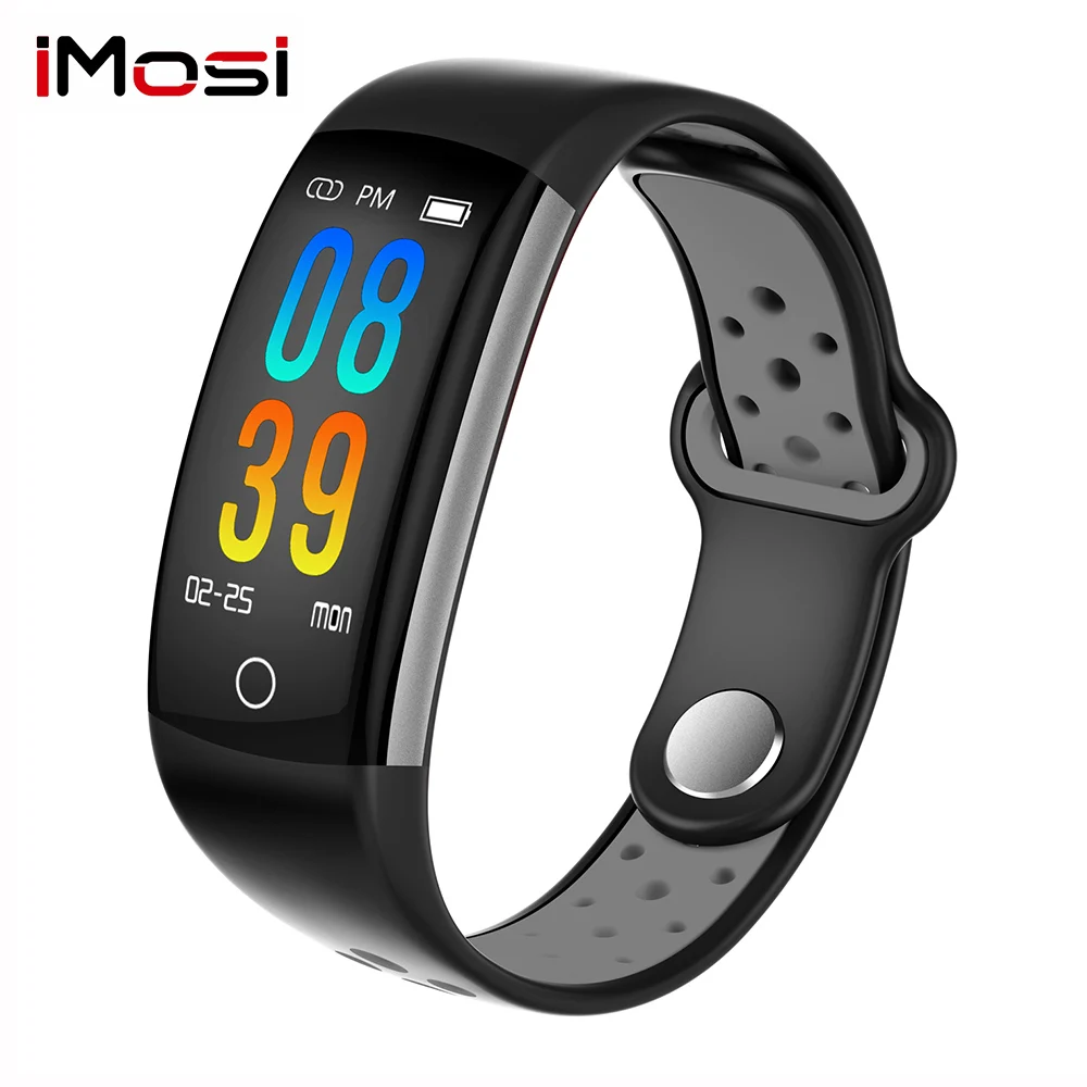 Imosi 0 96 ЖК-дисплей Q6 Смарт монитор сердечного ритма фитнес-браслет IP68