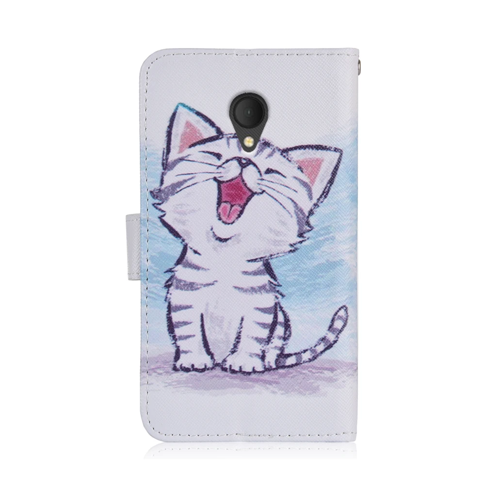 Мультяшный Чехол кошелек из ТПУ для Alcatel 3 5052Y 5052D 3L 5034D 5034 3C 5026D книжка