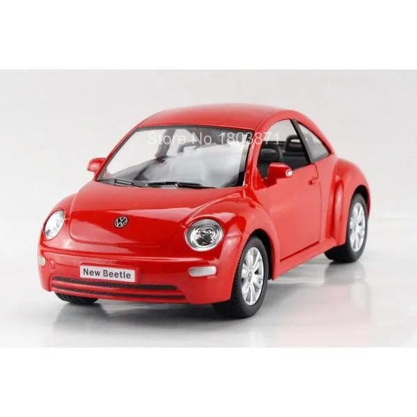 Для детей KINSMART Volkswagen New Beetle модель автомобиля 1:24 kt7003 7 дюймов Diecast металлического