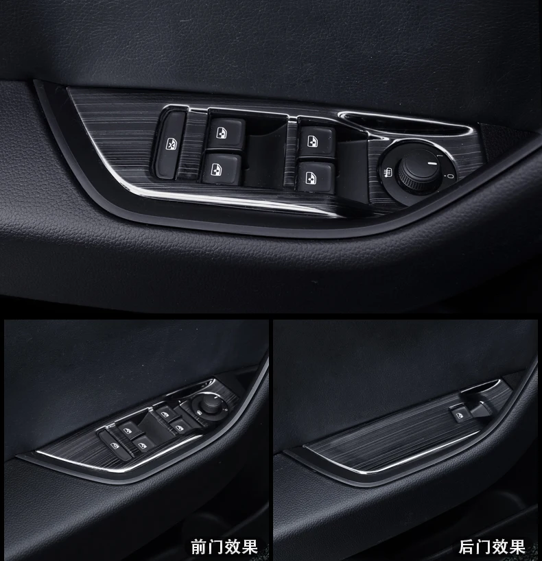 4 шт. для SKODA superb 2016 2017 2018 стеклянная панель переключателя лифта декоративная