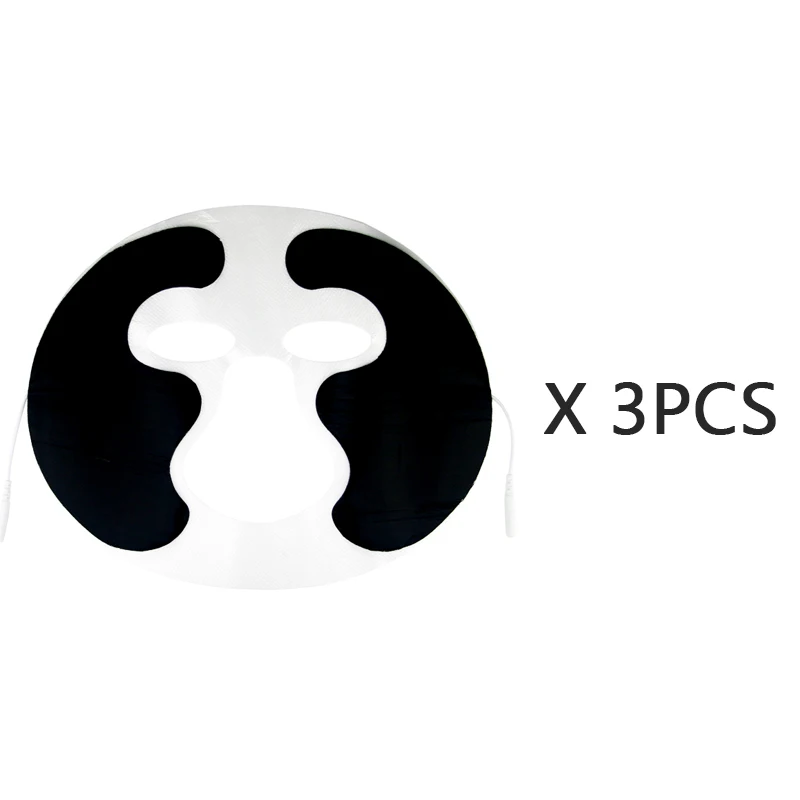 2pcslot лицо Tens машина лица электродная Маска красоты колодки с кабелем для всего тела Массажер аппарат для импульсной Терапии pad - Цвет: 3pcs