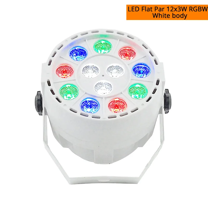LED 12x3W RGBW White Светодиодный, плоский, 12x3 Вт, RGBW, освещение, профессиональный светодиодный, сценический эффект, DMX512, контроллер оборудования, мастер-раб, DJ, дискотека, вечерние - Цвет: LED 12x3W RGBW White