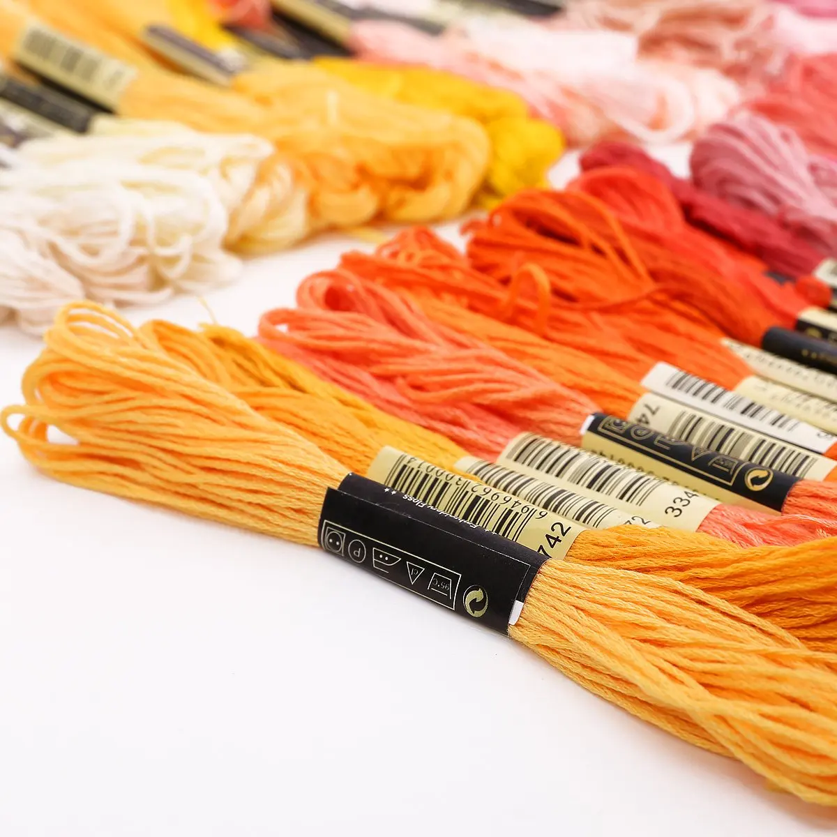 200 skeins of multicolored yarn for cross needle embroidery Crocheting | Дом и сад