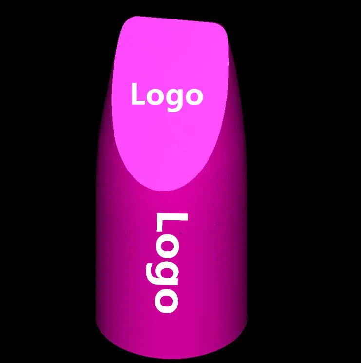 20 шт./лот силиконовая форма для губной помады с логотипом печатная помада