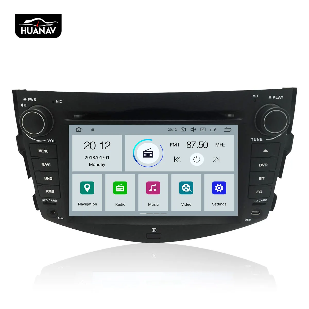DSP новейший Android 9 0 Автомобильный CD DVD-плеер GPS-навигация для Toyota RAV4 2006-2012