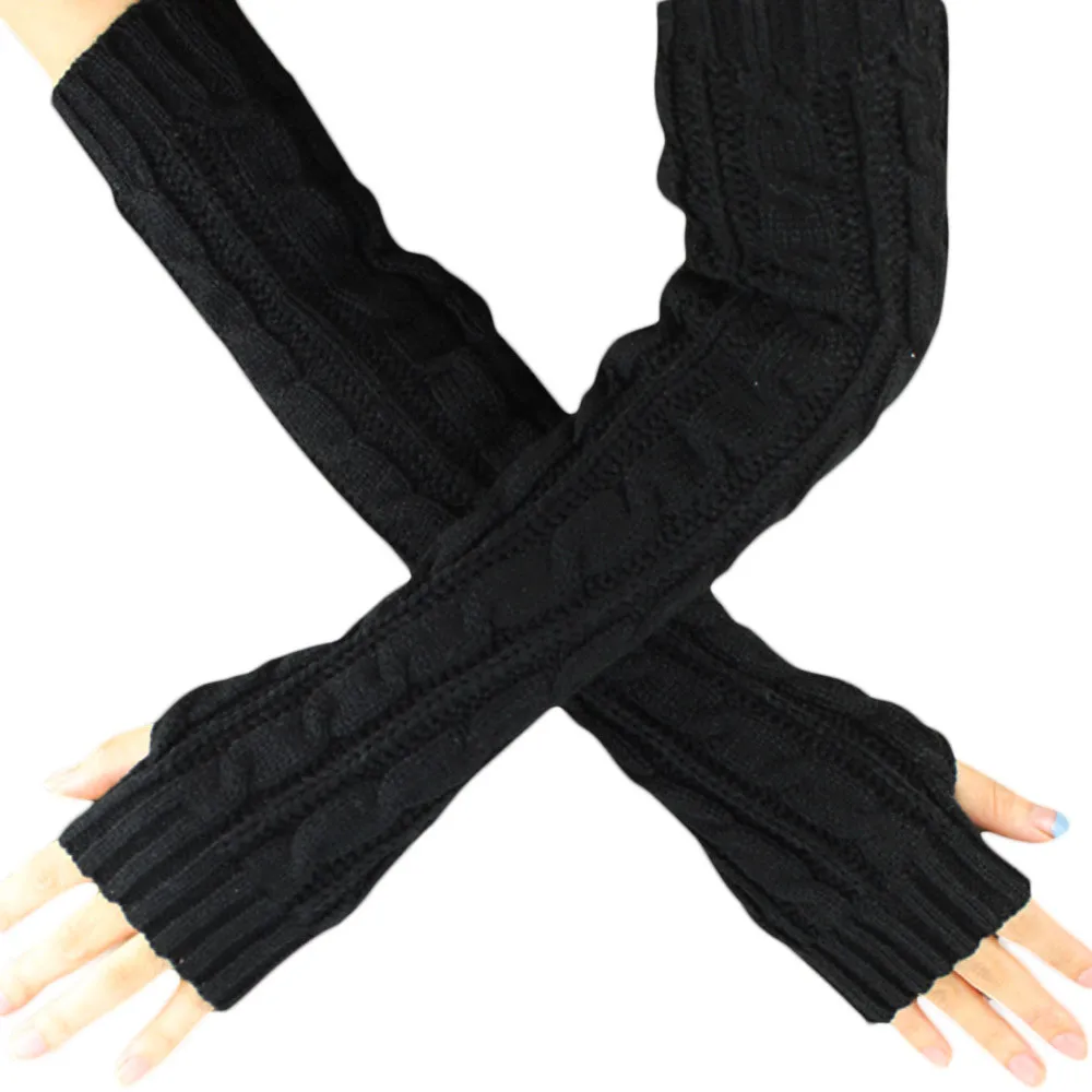 Теплые вязаные перчатки без пальцев из шерсти|tactical gloves|fashion fingerless glovesfingerless gloves |