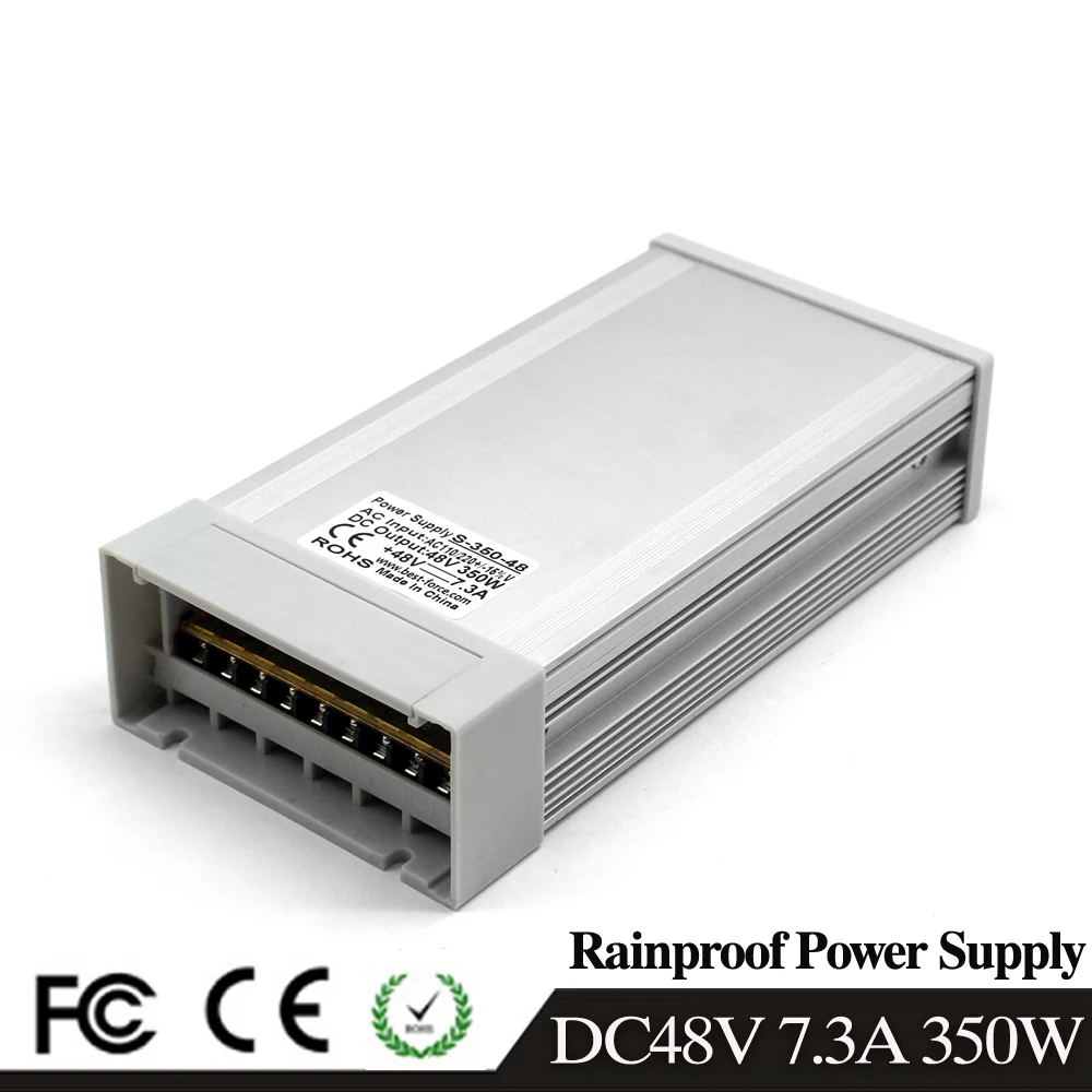 Один Выход 12 V 24 36 48 350 W непромокаемый переключатель питания драйвера DC48V открытый