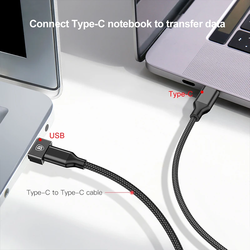 Адаптер Baseus OTG USB Type C преобразователь данных в Type-c адаптер для Samsung S9 S8 Xiaomi