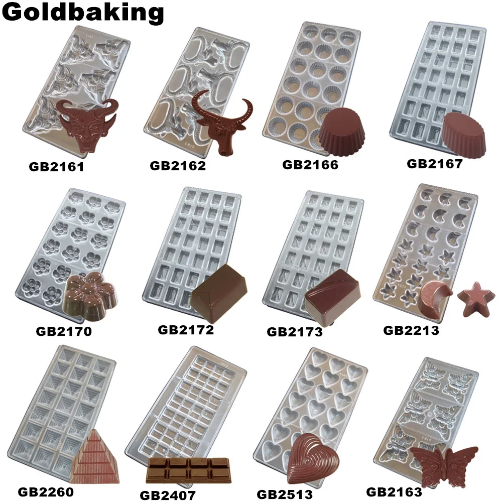 Goldbaking шоколадная форма из поликарбоната 12 дизайн для опции New Moon Star DIY