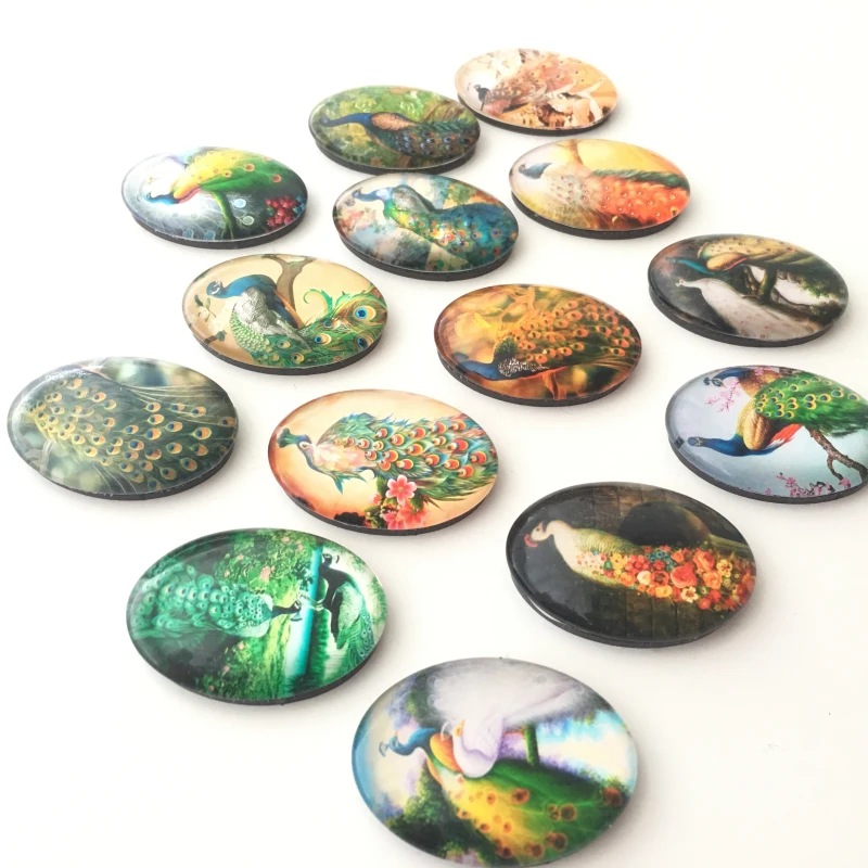 Бесплатная доставка (14 шт./лот) милые животные Хрустальные стеклянные магниты на