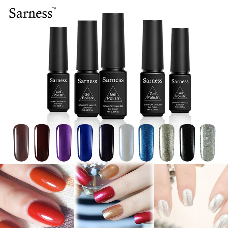 Sarness гель Лаки 8 мл гелевые ногти Светодиодный УФ лак для ногтей Long Lasting Nail Книги по