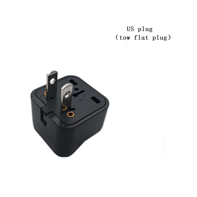 US plug Two plug 1 шт. Универсальный адаптер с вилкой US, UK, AU, EU, Italy, Swiss, для путешествий, настенное зарядное устройство переменного тока, розетка, адаптер, конвертер, 2/3Pin разъем - Цвет: US plug Two plug