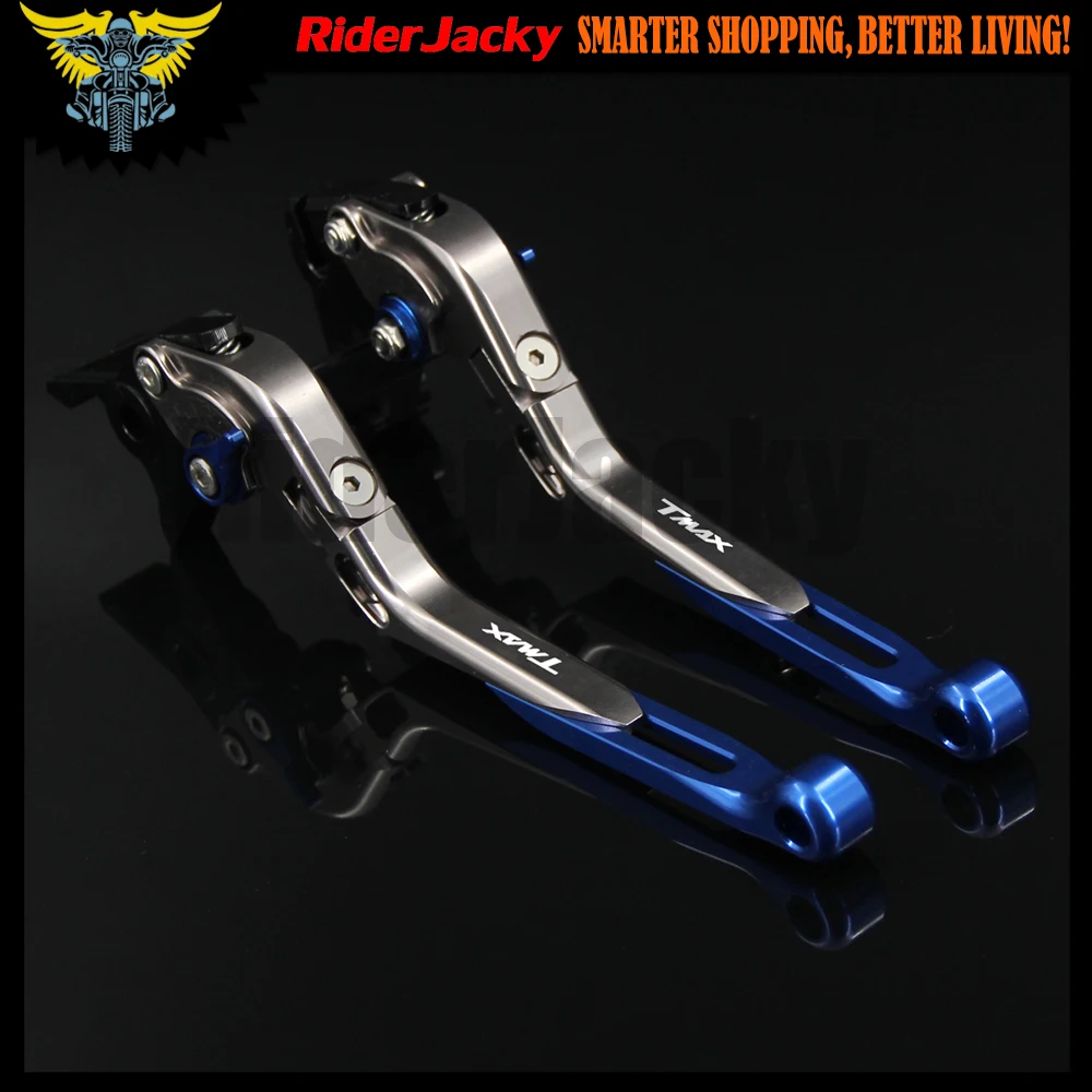 !! Логотип (Tmax) синий + Титан для Yamaha TMAX 500 TMAX500 2001 2002 2003 2004 2005 2006 CNC рычаги тормоза и