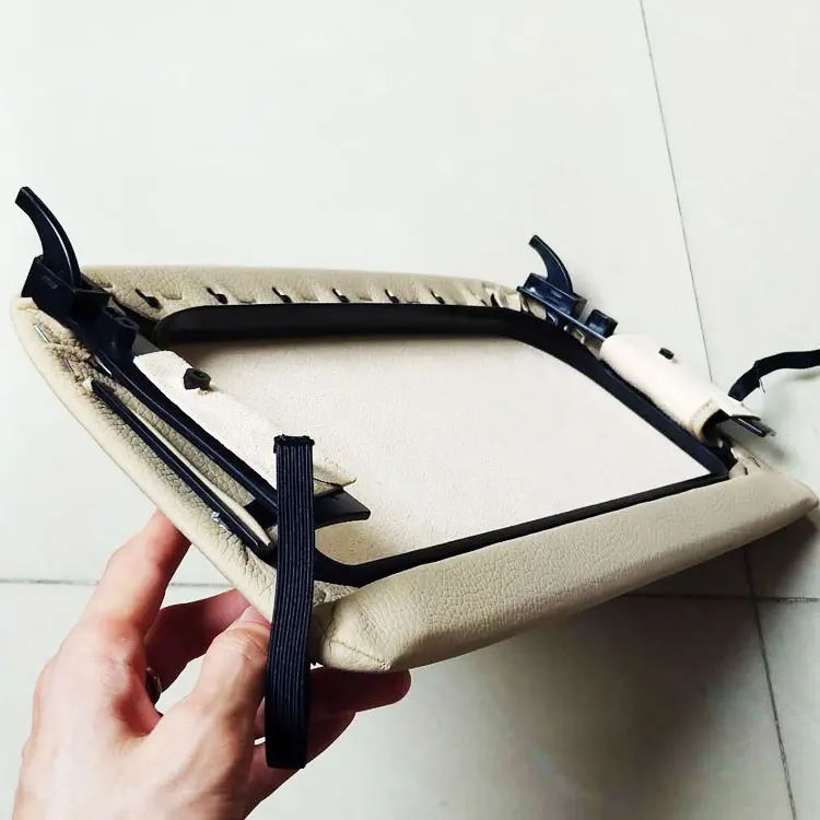 LHD RHD бежевое автомобильное заднее сиденье спинка панель чехол из натуральной