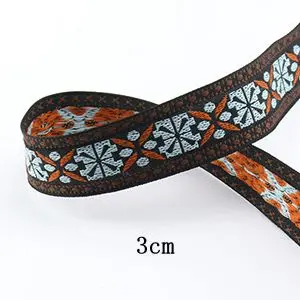 1Pcs-1Yard Motiro, 1 год, цветная вышивка в этническом стиле, цветы, лента, кружево, ручная вышивка для штор, одежда, декоративные кружевные аксессуары - Цвет: 1Pcs-1Yard
