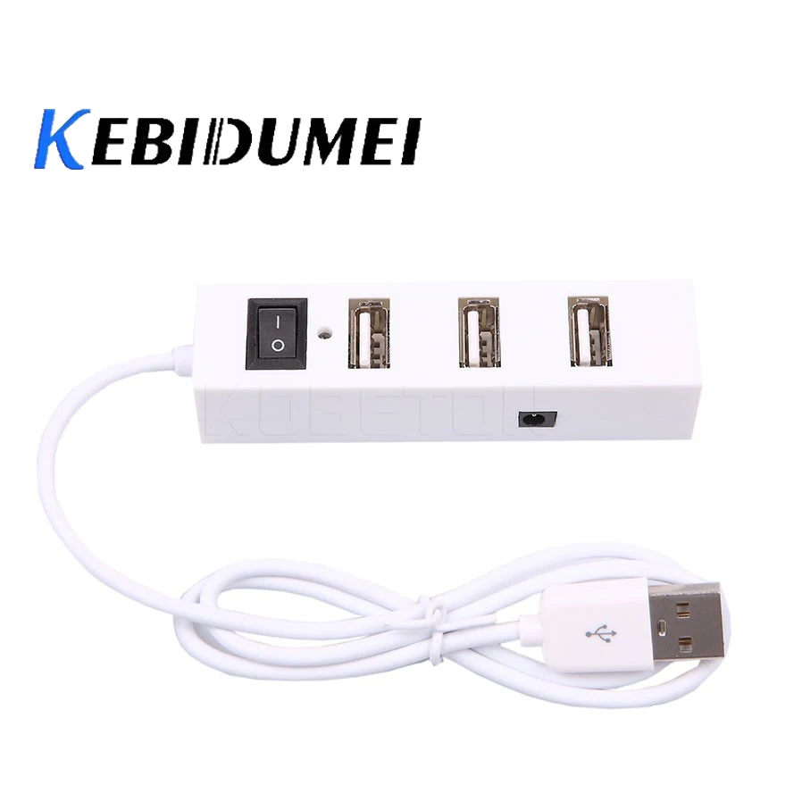 Высокоскоростной 4 портовый usb хаб 2 0 USB сплиттер адаптер kebidumei для