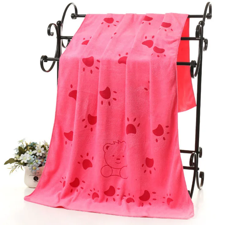 1 шт. полотенце из микрофибры с мультяшным принтом 70x140 см|bath towel 70x140cm|absorbent bath