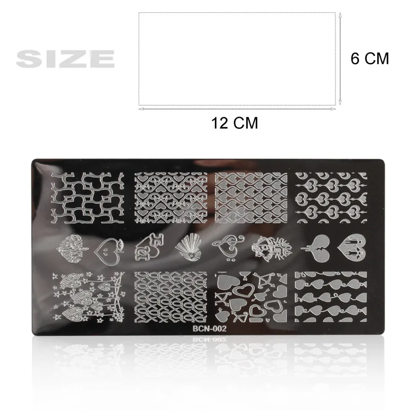 Гель Len ногтей штамповки пластины изображения Марки 1 Сталь Таблички высокое